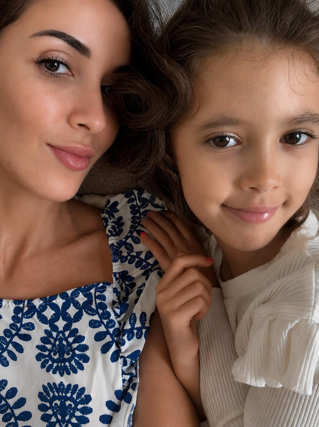 Mother and daughter cheek to cheek, the story behind Maison Orayat matching family clothing